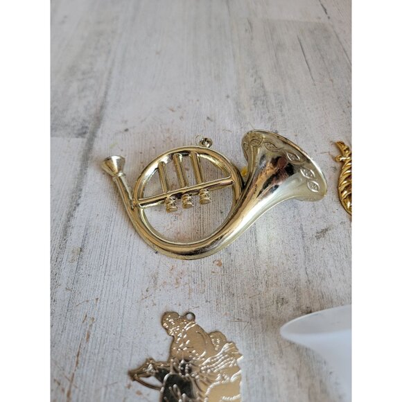 Unique Santa horn variety harp ornament Xmas set angelic - Picture 3 of 10